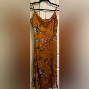 Floral Mustard Dress